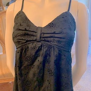 Black Eyelet Dress Size 6